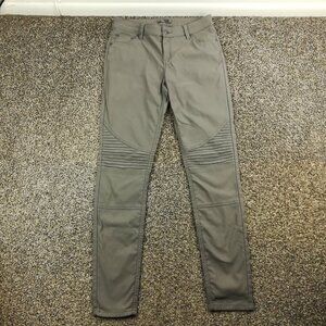 prAna Pants Brenna Moto Skinny Stretch Womens Size 8 Gray W4118RG15